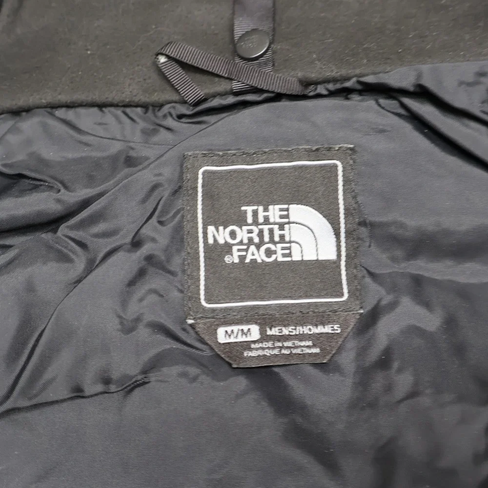 North Face Jacket Men Medium Black Hooded Waterproof Rain Wind Hiking 3in1 Shell